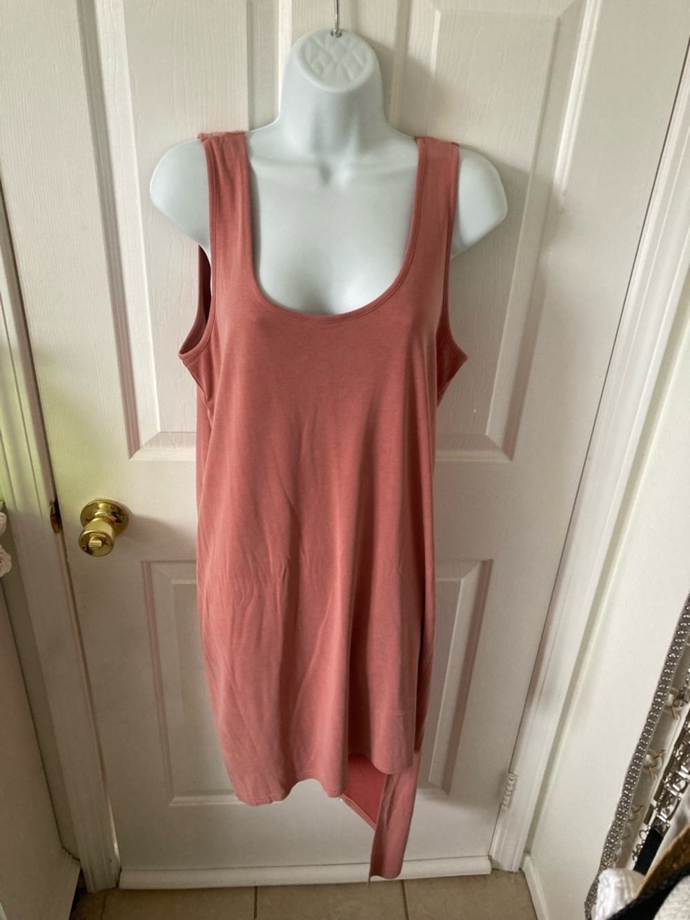 Splendid Scoop Neck Tank Dress - Rosewood